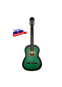 K-Green Гитара классическая, зеленая, Кунгурская Акустика K-Green Гитара классическая, зеленая, Кунгурская Акустика