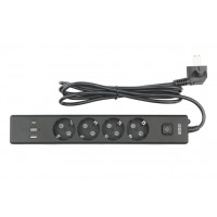 PC-7B-2M PowerCube Удлинитель, 4 розетки, 3 USB-порта, Электрическая мануфактура