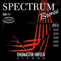 SB111 Spectrum Bronze Комплект струн для акустической гитары, сталь/бронза, 011-052, Thomastik SB111 Spectrum Bronze Комплект струн для акустической гитары, сталь/бронза, 011-052, Thomastik