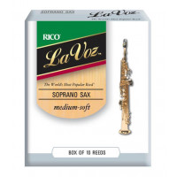 RIC10MS La Voz Трости для саксофона-сопрано, средне-мягкие (Medium-Soft), 10шт в упаковке Rico