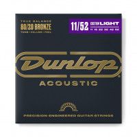 DAB1152 Комплект струн для акустической гитары, бронза 80/20, Medium Light, 11-52, Dunlop