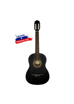 K-Black Гитара классическая, черная, Кунгурская Акустика