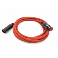 E1-XLR-M-F-0100-2 Кабель микрофонный 1м, красный, ZZcable