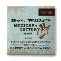 RWN0738 Rev. Willy's Lottery Комплект струн для электрогитары, никелированные, ExLight, 7-38, Dunlop
