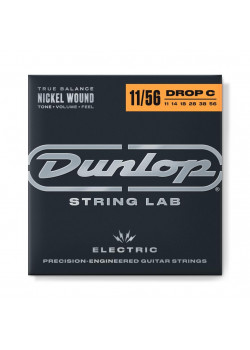 DEN1156DC Performance+ Комплект струн для электрогитары, никелированные, Drop C, 11-56, Dunlop
