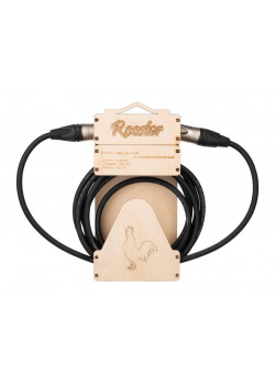RUS0903 Кабель инструментальный XLR, 3м, прямые коннекторы, Rooster.
