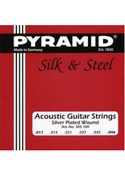 305100 Silk & Steel Комплект струн для акустической гитары, 11-46, Pyramid