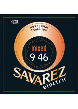 H50XLL Hexagonal Explosion Комплект струн для электрогитары, никелированные, 9-46, Savarez