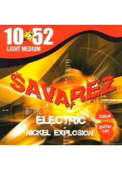 X50LM Explosion Комплект струн для электрогитары, никелированные, 10-52, Savarez