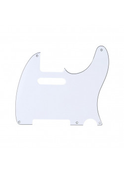 MX1410WH Пикгард для гитары Fender Telecaster, 3 слоя, белая, Musiclily