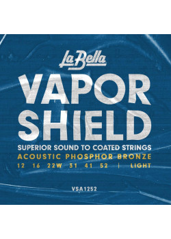 VSA1252 Vapor Shield Комплект струн для акустической гитары, фосф.бронза, 12-52, La Bella