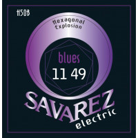 H50B Hexagonal Explosion Комплект струн для электрогитары, никелированные, 11-49, Savarez