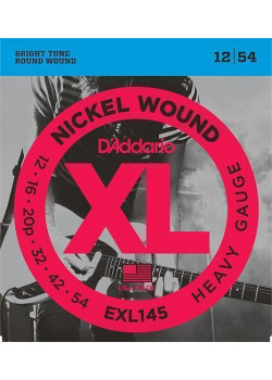 EXL145 XL NICKEL WOUND Струны для электрогитары Heavy 12-54 D`Addario