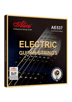 AE537-L Комплект струн для электрогитары, сплав железа, Light, 10-46, Alice