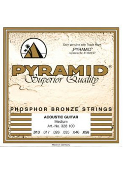 328100 Phosphor Bronze Комплект струн для акустической гитары, 13-56, Pyramid