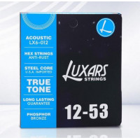 LX6-012 Комплект струн для акустической гитары, фосфорная бронза, 12-53, Luxars LX6-012 Комплект струн для акустической гитары, фосфорная бронза, 12-53, Luxars