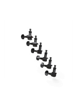 PWAT-6R2 Auto-Trim Колки для гитары, 6л, локовые, черные, D'Addario
