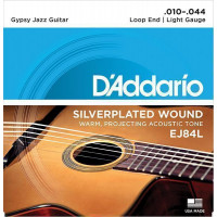 EJ84L Gypsy Jazz Комплект струн для акустической гитары, петли на концах, Light, 10-44, D'Addario EJ84L Gypsy Jazz Комплект струн для акустической гитары, петли на концах, Light, 10-44, D'Addario