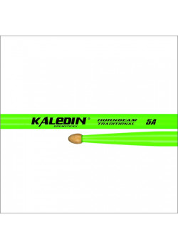7KLHBGN5A 5A Барабанные палочки, граб, флуоресцентные ярко-зеленые, Kaledin Drumsticks