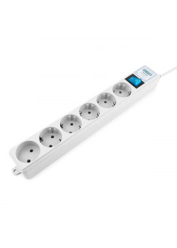 SPL(5+1)-16B-P-5М PowerCube PRO Сетевой фильтр, 5.0м, 16А/3,5кВт, Электрическая мануфактура