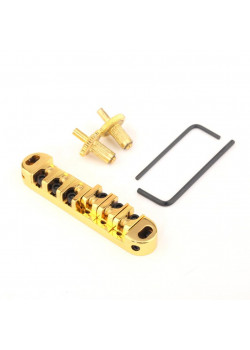 MX1005GD Бридж Tune-O-Matic роликовый, LP Style, золото, Musiclily