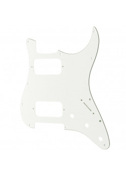 MX2248WH Пикгард для электрогитары Fender Stratocaster HH, 3 слоя, белая, Musiclily