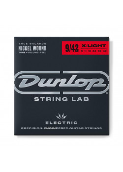 DEN0942 Комплект струн для электрогитары, никелированные, Light, 9-42, Dunlop