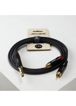 JS2RCA-2m Y-кабель 6,3мм стерео-2хRCA, 2м, SHNOOR