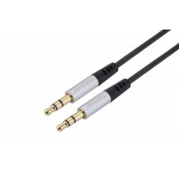 00-00032068 Кабель AUX Jack 3.5мм(m)-Jack 3.5мм(m), 5м, ПВХ, GoPower