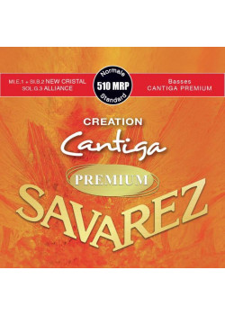 510MRP Creation Cantiga Premium Комплект струн для классической гитары, посеребренные, Savarez