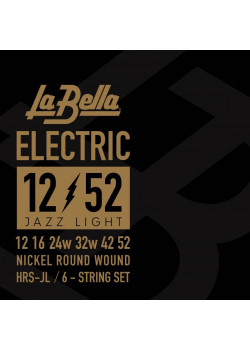 HRS-JL HRS Комплект струн для электрогитары, никелированные, 12-52, La Bella
