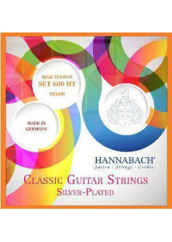 600HT Silver-Plated Orange Комплект струн для классической гитары, сильное натяжение, Hannabach