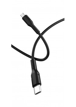 00-00028366 Кабель GP21M USB (m)-microUSB (m) 2.4A силикон черный, GoPower
