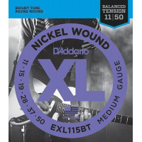 EXL115BT Nickel Wound Комплект струн для электрогитары, Medium, 11-50, D'Addario