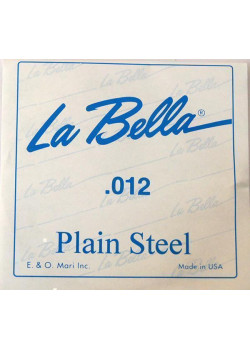 PS012 Отдельная стальная струна без оплетки, 012, La Bella