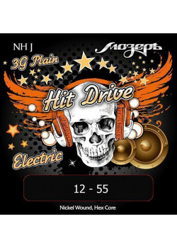 NH-J Hit Drive Jazz Комплект струн для электрогитары, 12-55, Мозеръ