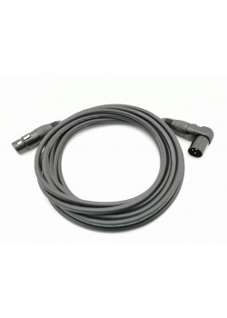 E62-XLR-MR-F-0500-0 Кабель микрофонный XLR-M-F, прямой/угловой, 5м, ZZcable