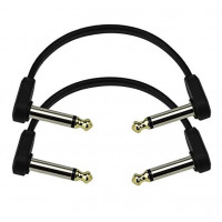 PW-FPRR-204 Custom Series Flat Инструментальный патч-кабель, 2шт, 10см, Planet Waves