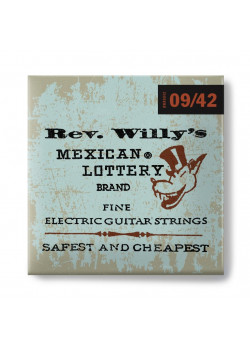 RWN0942 Rev. Willy's Lottery Комплект струн для электрогитары, никелированные, Light, 9-42, Dunlop
