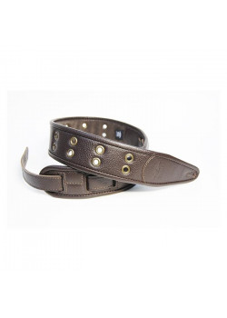 FL7000022CU Leather Custom Ремень для гитары, кожаный, коричневый, Fidel