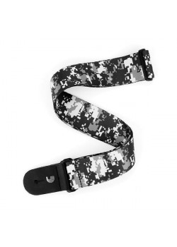 P20S1501 Americana Ремень для гитары, рисунок «Digital Camo», черный, Planet Waves