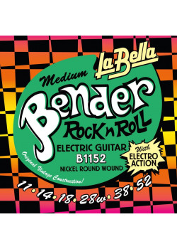 B1152 The Bender Medium Комплект струн для электрогитары, никелированные, 11-52, La Bella