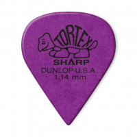 412P1.14 Tortex Sharp Медиаторы 12шт, толщина 1,14мм, Dunlop
