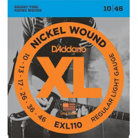 EXL110 XL NICKEL WOUND Струны для электрогитары Regular Light 10-46 D`Addario
