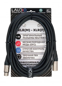 LA-N-MC/6 - STUDIO SERIES (NEUTRIK), Микрофонный кабель, XLR, 6 метров, LAudio