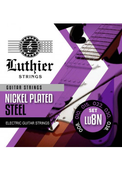 LU-8N Комплект струн для электрогитары, никелированные, 8-38, Luthier