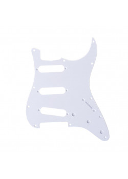 MX1388GW Пикгард для гитары Fender Stratocaster SSS, 1 слой, белая, Musiclily