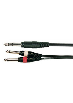 BB314-3M Кабель акустический, 6,35мм, стерео - 2х6,35мм, моно, 3м, Soundking