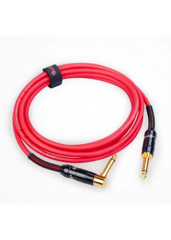 CM-19-RD Кабель инструментальный, прямой/угловой, красный, 3м, Joyo