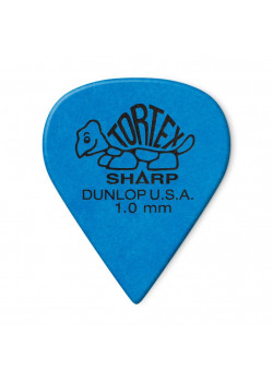 412P1.00 Tortex Sharp Медиаторы 12шт, толщина 1,00мм, Dunlop